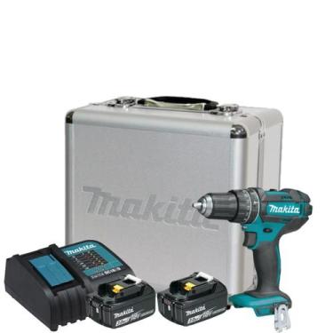 Imagem de Furadeira Parafusadeira 18v Dhp482 Makita 2 Baterias 3ah + Maleta