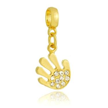 Imagem de Berloque Mão Manicure Banhado a Ouro 18k - Work Semijoias