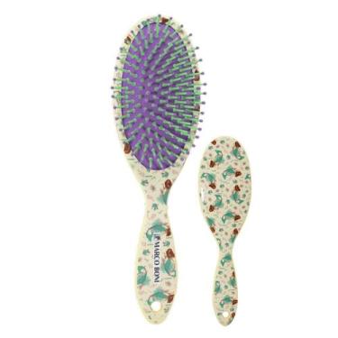 Imagem de Escova De Cabelo almofadada Coleção Disney Sereia Marco Boni, Bege