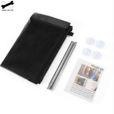 Imagem de Tela Portão Proteção Pet Gato Criança Cachorro Cão Petshop Nylon Portá