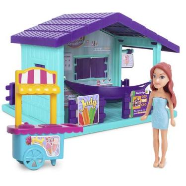 Imagem de Sorveteria Da Judy Boneca De Brinquedo Mini Loja De Sorvete Divertida 
