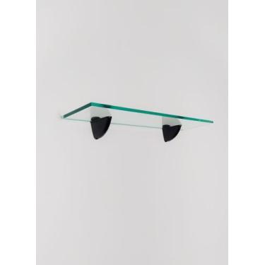 Imagem de Prateleira Vidro Banheiro Sala Quarto Cozinha 40x10 Inova Decor