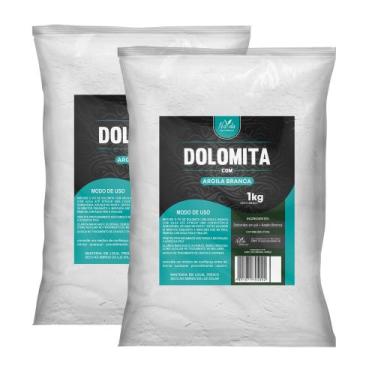 Imagem de Kit 2x Dolomita com Argila Branca 1kg Navida - Navida Naturais