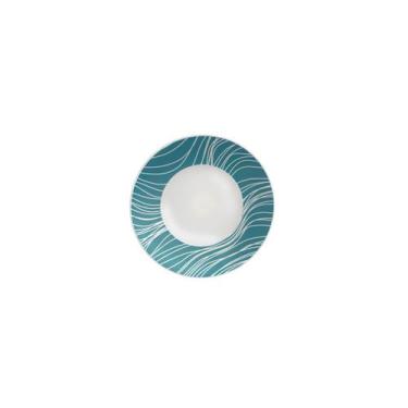 Imagem de Prato Sobremesa Tramontina Clarice em Porcelana Decorada 19 cm
