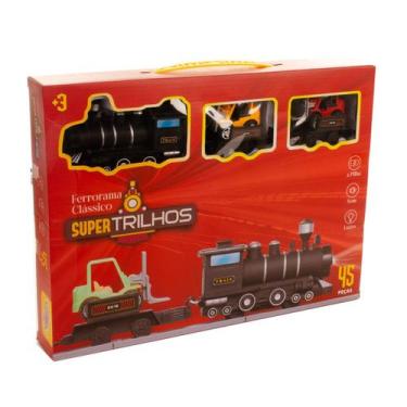 Imagem de Brinquedo Trem Super Trilhos Clássico Ferrorama A Pilha- Wellkids - WE