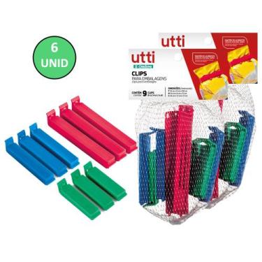 Imagem de Kit Prendedor Veda Lacra Embalagem 54 Un Cozinha Utensílio - Ordene