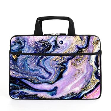 Imagem de AMARY Capa para laptop de 11 polegadas/12 polegadas/13,3 polegadas Chromebook capa Ultrabook capa para notebook bolsa mensageiro para tablet capa com alça bolso acessório (AMR13-02)