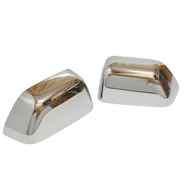 Imagem de Tampa de espelho cromado para porta lateral metade superior serve para Ford F-250 F-350 Super Duty 2017-2019