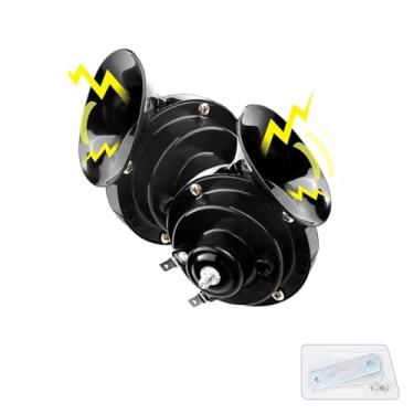 Imagem de 2 buzinas de carro 300DB super altas, kit de substituição de buzinas de ar à prova d'água de 12 V, buzina dupla de caracol elétrico para carro, peças de automóveis universais, adequado para carros,