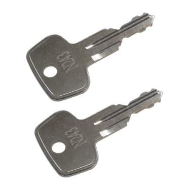Imagem de seork Chave de substituição de rack de carro N243 (2 peças) serve para suportes de teto compatíveis com Thule, caixa de carga, transportadoras, barras transversais código N243