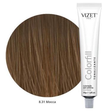 Imagem de Tratamento Tonalizante Colorfill 8.31 Mocca 50gr Vizet