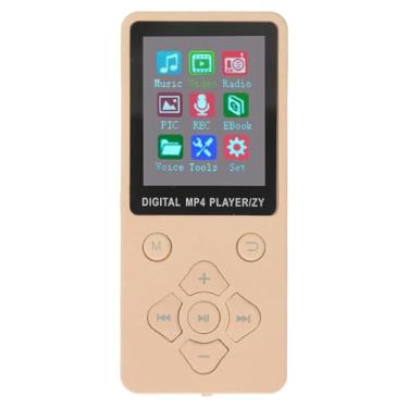 Imagem de Mp4 Player Leitor de Mp3 Portátil para 5.0, Reprodutor de Vídeo Mp4, Tela Colorida, Imagens de Suporte para Música, Suporta Livros, Reprodutores de Mp3 e Mp4 Ultrafinos (Ouro)