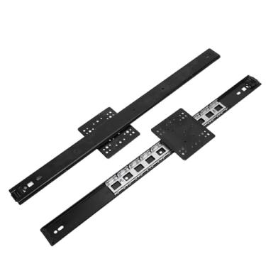 Imagem de 1 par de Trilho Deslizante de Gaveta, Trilho de Porta Deslizante Oculto de 20 Polegadas de Largura de 35 Mm, Trilhos de Gabinete de Montagem Lateral, Acessórios de Porta de