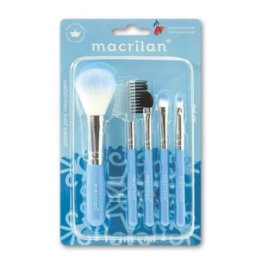 Imagem de Kit KP9-6 com 5 Pincéis para Maquiagem Princess - Macrilan