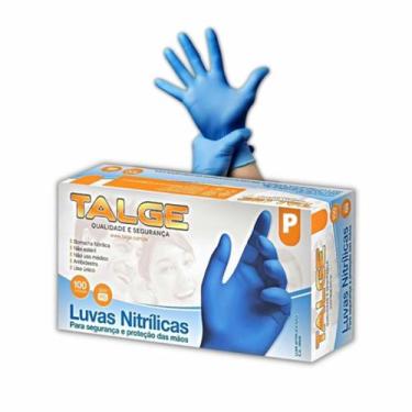 Imagem de Luva nitrilica talge azul sem pó gg c/100