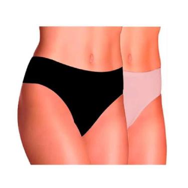 Imagem de Kit de 2 Calcinhas Love Secret 81500 Básica em Modal, P, Preto, Chocol