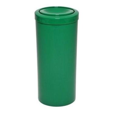 Imagem de Lixeira Plástica 50 Litros Com Tampa Meia Esfera - JSN, Verde