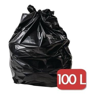 Imagem de Saco De Lixo 100 Litros Intermediário 100 Unidades - HIGIPACK