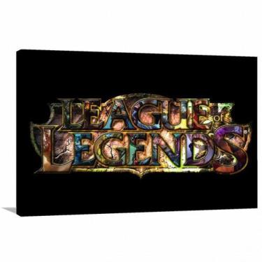 Imagem de Quadro decorativo League of Legends com Tela em Tecido - Wall Frame