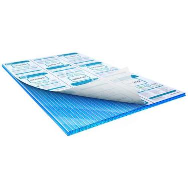 Imagem de Chapa de policarbonato alveolar azul 1,05x2,00x6mm - COBERCHAPAS