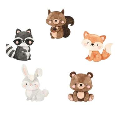 Imagem de Kit 5 Cortador Bosque Encantado 7CM - Embody 3d