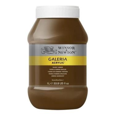 Imagem de Pote Tinta Acrílica Galeria 1l Burnt Umber Winsor & Newton