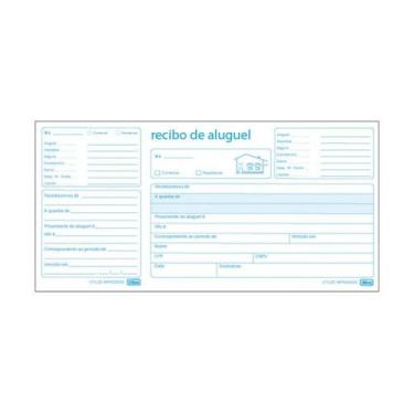 Imagem de Recibo Aluguel com Canhoto 209x105mm 50 Folhas Tilibra