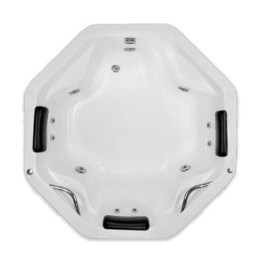 Imagem de Banheira Redonda Savona COMPLETA com hidro - Só Banheiras, 1,50x1,50x0