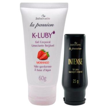 Imagem de Conforto Íntimo: Gel Intense + K LUBY Gel Beijável Morango - Sofistica