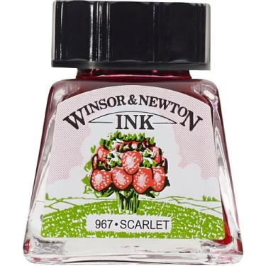 Imagem de Tinta nankin para desenho winsor & newton escolha a cor, SCARLET