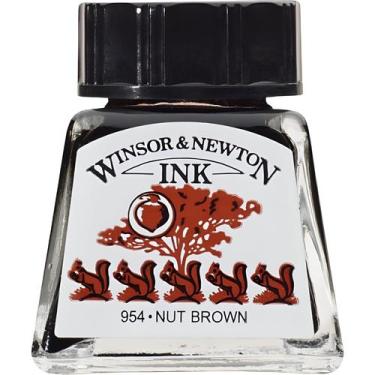 Imagem de Tinta nankin para desenho winsor & newton escolha a cor, NUT BROWN