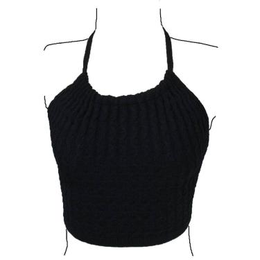 Imagem de Blusa Frente Única Cropped Trança