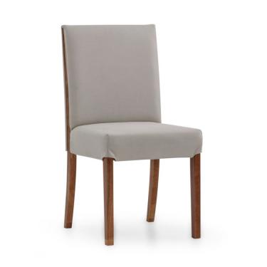 Imagem de Cadeira Bonnie Poliéster Bege e Avelã