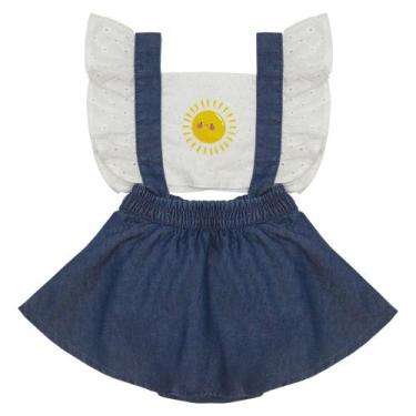 Imagem de Salopete Bebê c/ Blusinha Jeans - LOOK JEANS, M