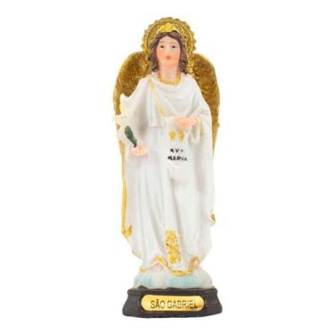 Imagem de Imagem Enfeite Resina São Gabriel Arcanjo Pequeno 8cm