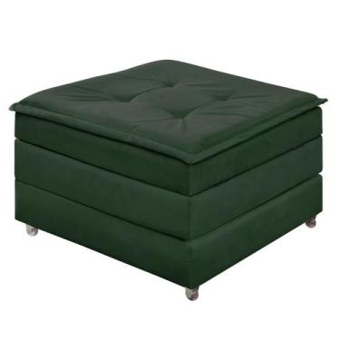 Imagem de Puff Quadrado Que Vira Cama De Solteiro Com Espuma D23 Confortável Par