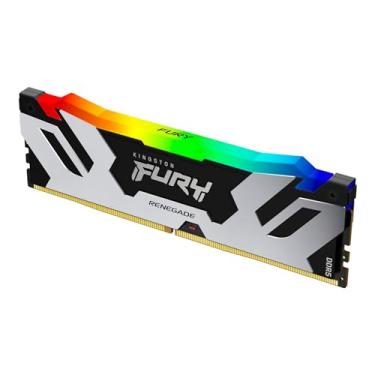 Imagem de Módulo único de memória Kingston Fury Renegade RGB 16GB 6400MT/s DDR5 CL32 DIMM | Intel XMP 3.0 | Tecnologia de sincronização infravermelha | Estabilidade de overclocking | KF564C32RSA-16