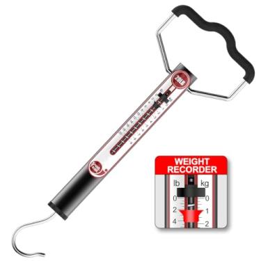 Imagem de SNAIL TRAIL Balança De Pesagem De Peixes De Primavera De 20 Libras, Medidor De Peso De Pesca Portátil Com Gancho, Balança De Tração Manual Portátil, Balança De Arrasto De Bagagem Suspensa, Presentes P