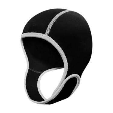 Imagem de Vaveren Capuz de mergulho autônomo Capuz de natação 3mm Neoprene Capuz de roupa de mergulho Elástico para esportes aquáticos com tira de queixo Chapéu de surf