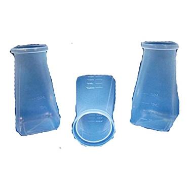 Imagem de Azer Scientific Garrafa de polietileno Drosophila ES-38359, fundo quadrado, recuo para plugue Fly Lock, capacidade de 177 ml (pacote com 500)