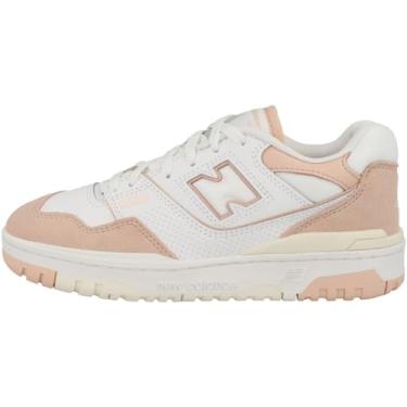 Imagem de New Balance Tênis feminino 550, Sal marinho branco e rosa, 34 BR