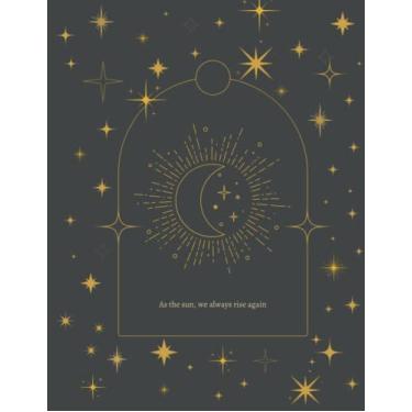 Imagem de Notebook: Sun and moon notebook - 120 Pages - 8,5”x11” (21,59 x 27,94 cm) - Soft matte cover (Magic/tarot)/ Libreta de tapa blanda - Tarot/magia/sol y la luna