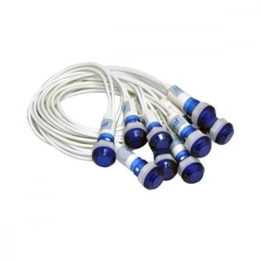 Imagem de Sinaleiro Jng Com Rabicho Plr108 220V Azul 52160 - Kit C/10, Azul, 220