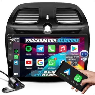 Imagem de Central Multimidia 9 Polegadas 2 din Android Carplay Gps com Câmera e 