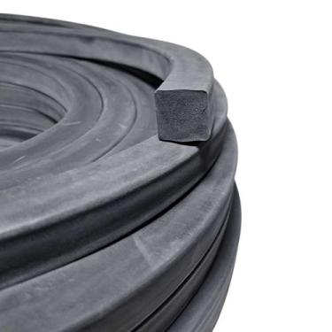 Imagem de Borracha Perfil Esponjoso Vedação Macio 25x25mm - 1 Metro Borrachas Lo