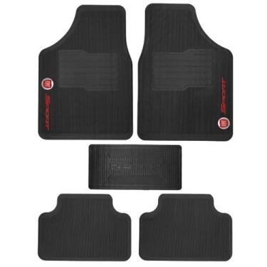 Imagem de Kit Jogo Tapete Automotivo Carro Borracha Logo Fiat - Rekar
