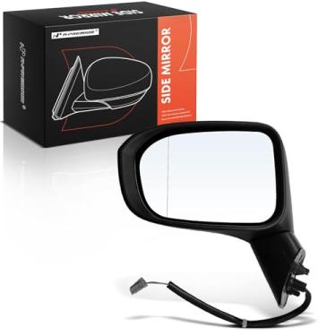 Imagem de A-Premium Espelho retrovisor traseiro externo preto dobrável manual sem aquecimento - compatível com Honda Civic 2014 2015