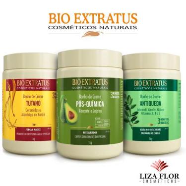 Imagem de Kit Cronograma Bio Extratus 1kg PósQuímica Tutano Jaborandi