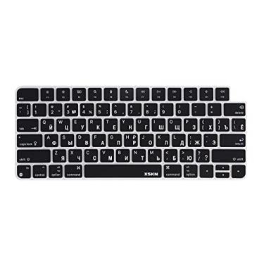 Imagem de XSKN Capa de silicone para teclado Shortcut and Languages Series para Apple lançado em 2021 iMac M1 Chip Magic Keyboard com Touch ID A2449 com tecla de bloqueio A2450 (Versão dos EUA Russo