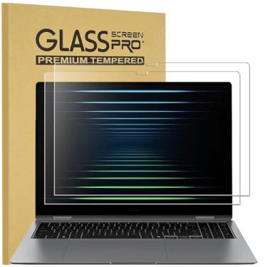 Imagem de KEANBOLL Pacote com 2 películas de vidro temperado projetadas para Samsung Galaxy Book 5 Pro 360 / Galaxy Book 5 Ultra/Galaxy Book 5 Pro 40.6 cm (16 polegadas), dureza 9H, resistente a arranhões
